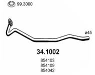 Izpuh Opel Corsa A 82-93, prednja izpušna cev