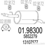Izpuh Opel Meriva 03-10 1.7 CDTI, zadnji lonec