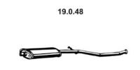 Izpuh Peugeot 206 HB 98-, srednji lonec