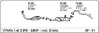 Izpuh Suzuki Vitara 1.6 89-91 zadnji