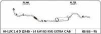 Izpuh Toyota Hi-lux 2.4 D 88-95 zadnji