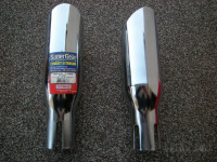 Nastavki izpuha ameriški  okrogli  premer 90 mm krom,  tail pipe 2 kom