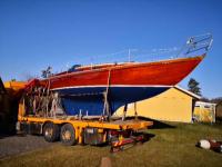 Wooden sailboat (Mahogany, Teak) Lesena jadrnica
