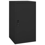 vidaXL Omara za sedlo črna 53x53x105 cm jeklo