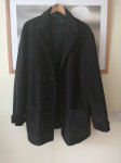 Moški črni  plašč