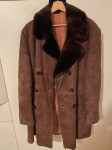 Usnjena shearling jakna zimska vintage medium -large