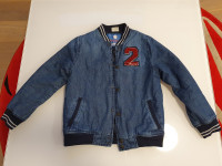 Podložena prehodna jeans jakna ZARA št.140 (9-10)
