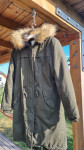 Parka, zelo topla, L, olivno zelena