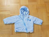 Belo modra zimska bunda št. 68 za novorojenčka