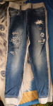 Hlače jeans trenerka 122