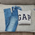 Jeans hlače za fanta 170 cm  + GAP kapucar