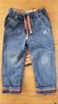 Jeans hlače podložene št. 86