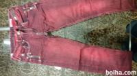 Rdeče jeans hlače H&M 10 let