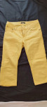 Rumene raztegljive jeans 3/4 hlače