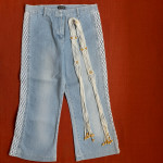 Ženske tri četrt jeans hlače - št. 40