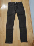 Dolge moške jeans hlače, črne barve, velikost 28