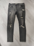 Jeans hlače – elastične/stretch – moderen kroj – št. 34