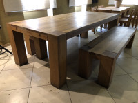 Jedilna hrastova miza 240x110 cm