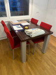 Jedilna miza 140 cm s stoli