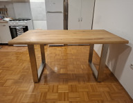 Jedilna miza masivna hrast 160x90