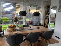 Jedilna miza hrast masiva 190 x 95 x 76