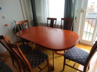Komplet: jedilna miza in 6 stolov