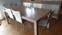 Kuhinjska miza in 6 stolov