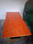 Lesena miza dim.210x100x5.cm