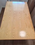 masivna lesena miza + 6 stolov iz enakega lesa (komplet)