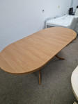 MIZA OVAL 150X100 + 40 BARVA BUKEV JELŠA