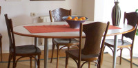 ovalna jedilna miza 200 x 110 cm