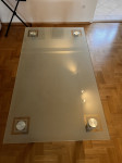 Steklena miza 160 x 90