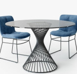 Nova steklena plošča 120 cm za mizo vortex