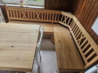 Jedilna kotna klop 90 x 140