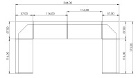 JEDILNI KOT KOTNA KLOP BOR MASIVA DOB.TAKOJ 173x343x173