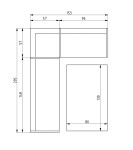 JEDILNI KOT KOTNA KLOP BOR MASIVA DOBAVA TAKOJ 153x205 LEVA ALI DESNA
