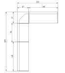 JEDILNI KOT KOTNA KLOP BOR MASIVA DOBAVA TAKOJ 205x298 LEVA ALI DESNA
