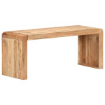 vidaXL Klop 110x38x46 cm trden akacijev les