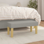 vidaXL Klop svetlo siva 70x30x30 cm blago