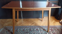 Vintage hrastova jedilna miza iz 60. let