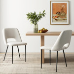 Komplet 2 oblazinjenih jedilnih stolov, jedilni stoli, kuhinjski stoli