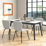 Komplet 4 jedilnih stolov z mizo, jedilni komplet, kuhinjska miza, jed