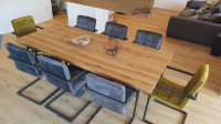 Masivna miza hrast masiva 260 x 110 x 7/debelina