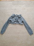 Jopica – bolero H&M, siva, dekliška, št. 122/128 (6-8 let)