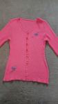 Vintage fluorostenčna roza pulover, jopica, majčka 36, S