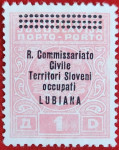 1941 okupirana Ljubljana, Jugoslavija, 1 din
