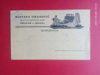 Dopisnica Mustafa Omanović,Trgovac,Prozor,Bosna,