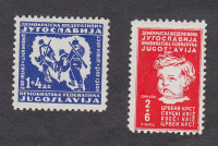 JUGOSLAVIJA 1945 - Rdeči križ - falcana