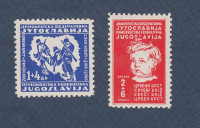 JUGOSLAVIJA 1945 - Rdeči križ, kompletna serija, čista