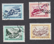 JUGOSLAVIJA 1953 - avto-moto dirke - žigosane